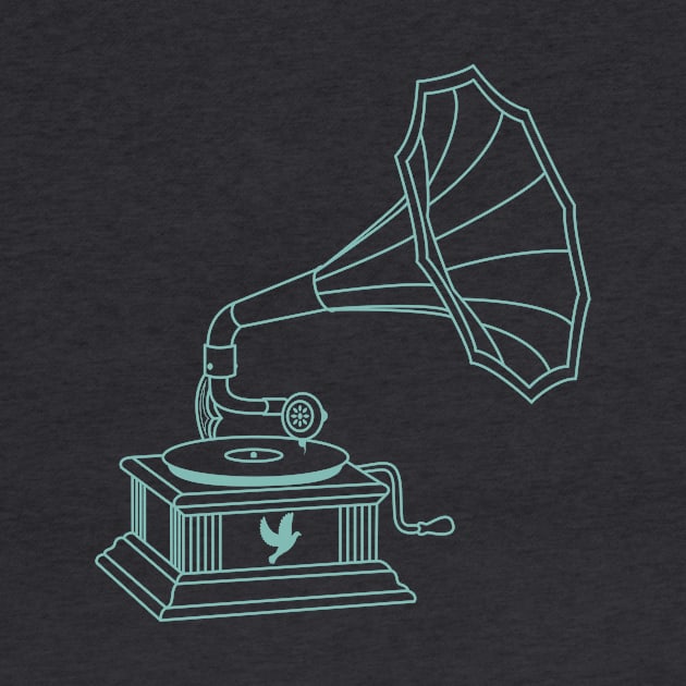 Vintage Gramophone (V1) by PlaidDesign